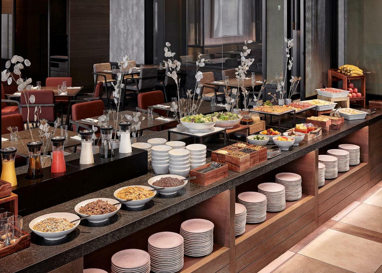 Mu Jiaoxi Hotel Екстериор снимка A buffet at a hotel